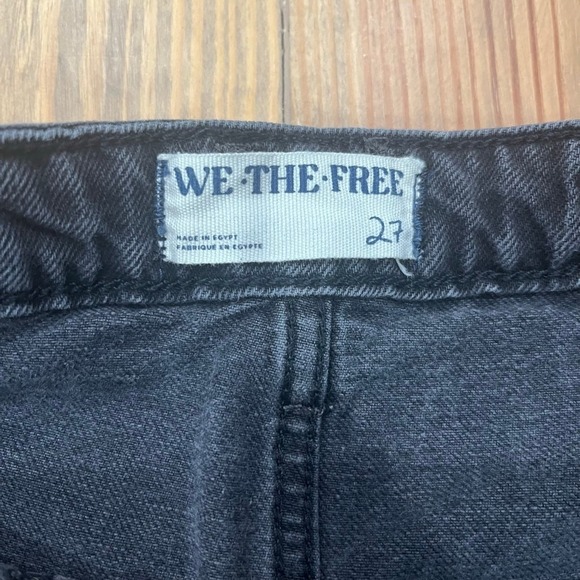 Women's We The Free Denim‎ Shorts Black Size 27 pre-loved, 0002 B1 - Picture 6 of 8